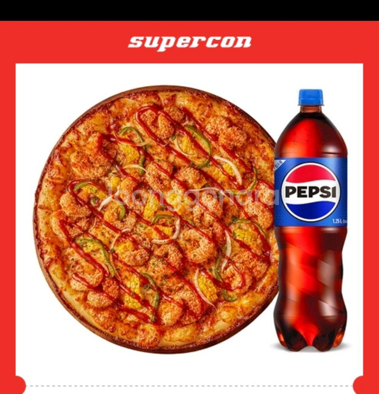 피자에땅 NEW 치폴레 쉬림프 피자(L) 콜라--0