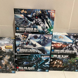 MG 짐커맨드 콜로니타입 HG 크로스본 마오 건담 X 리젤 하이잭 마크2 미개봉 미조립 새상품