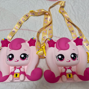 메가커피콜라보 하츄핑 실리콘가방 2개일괄