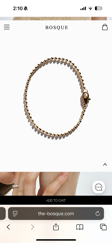 보스크 / 모드 볼 팔찌 / 14k / 17cm--0