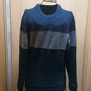 한섬 타임 TIME 남성 배색 니트 100 size