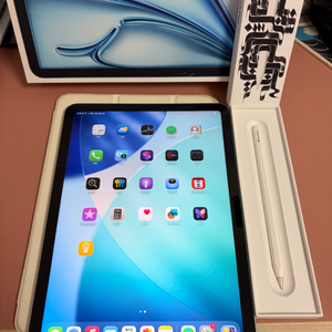 아이패드 에어 6세대 m2 11인치 256기가 블루+애펜프로