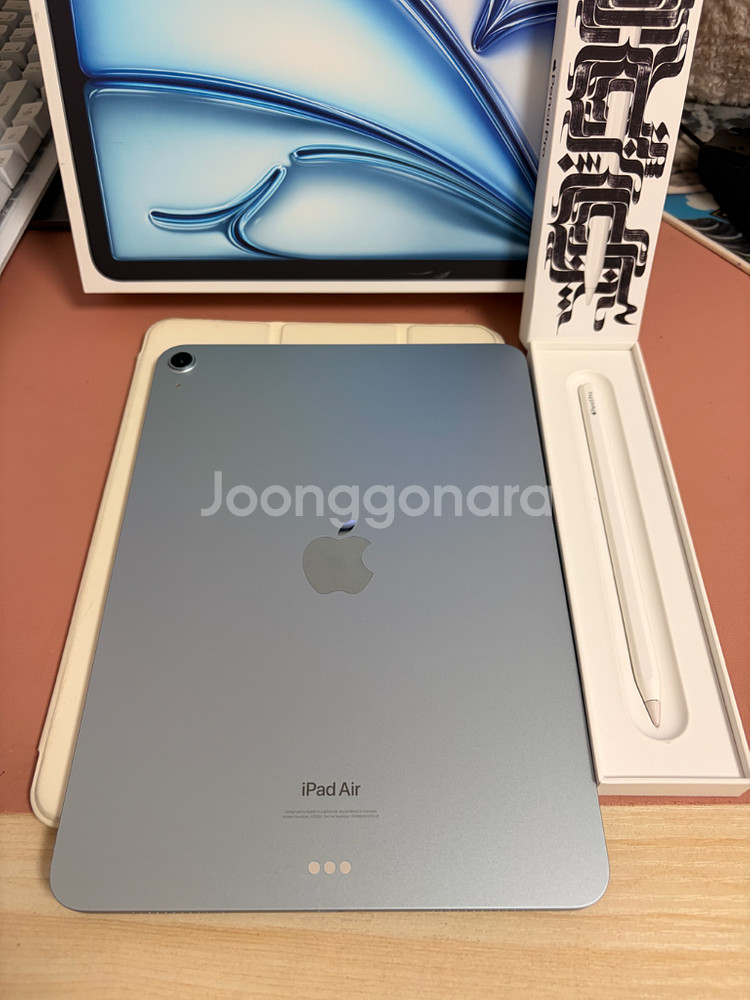 아이패드 에어 6세대 m2 11인치 256기가 블루+애펜프로--1