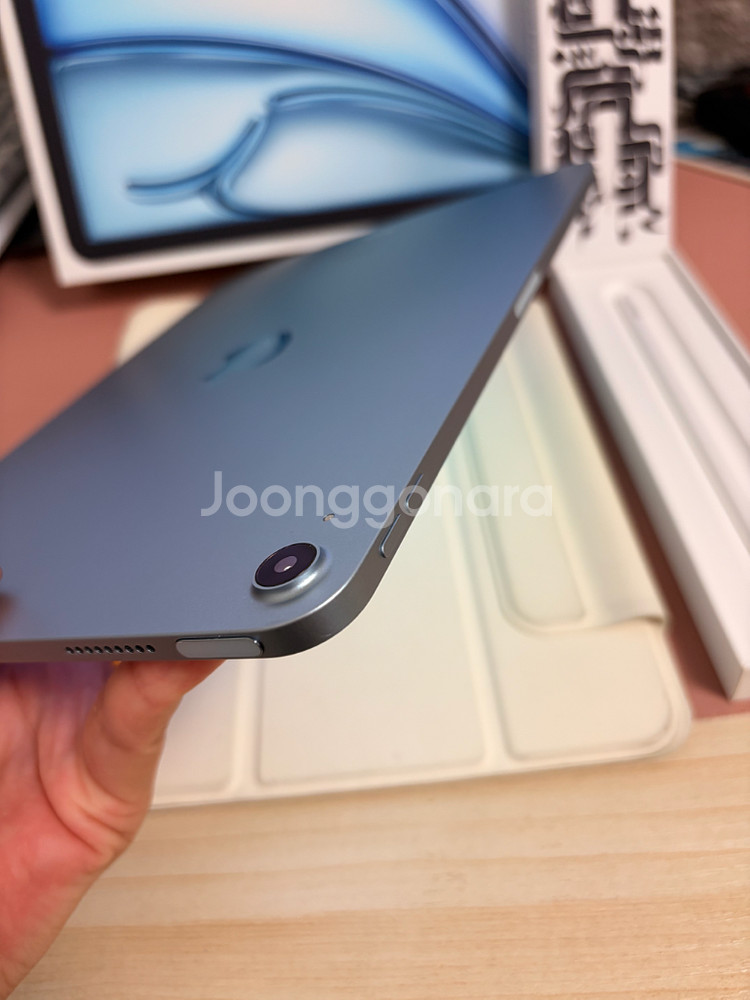 아이패드 에어 6세대 m2 11인치 256기가 블루+애펜프로--5