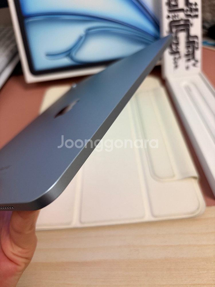 아이패드 에어 6세대 m2 11인치 256기가 블루+애펜프로--3