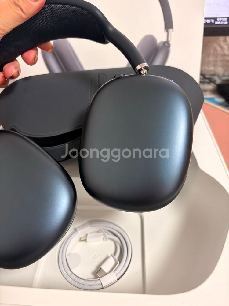 에어팟 맥스 미드나잇 풀박스 c타입 애플 정품--2