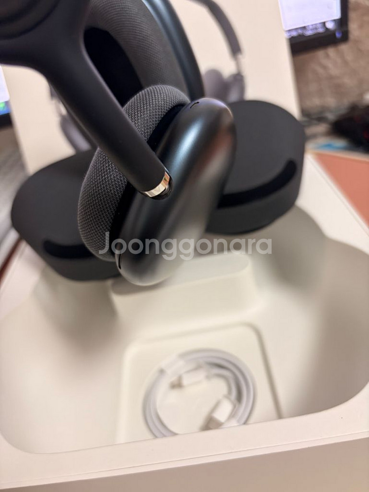 에어팟 맥스 미드나잇 풀박스 c타입 애플 정품--4