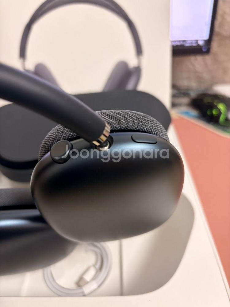 에어팟 맥스 미드나잇 풀박스 c타입 애플 정품--3