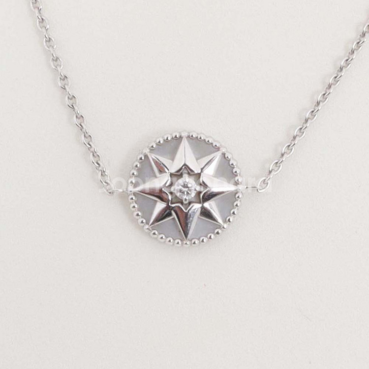 디올 로즈 드 방 다이아몬드 자개 여성 팔찌 18K 화이트골드 JRDV95022_0000--2