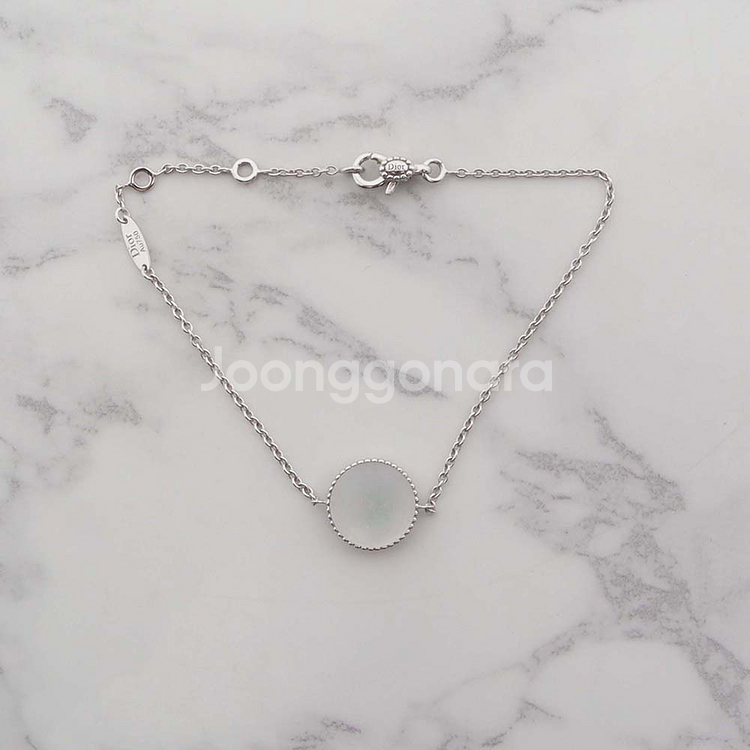 디올 로즈 드 방 다이아몬드 자개 여성 팔찌 18K 화이트골드 JRDV95022_0000--4