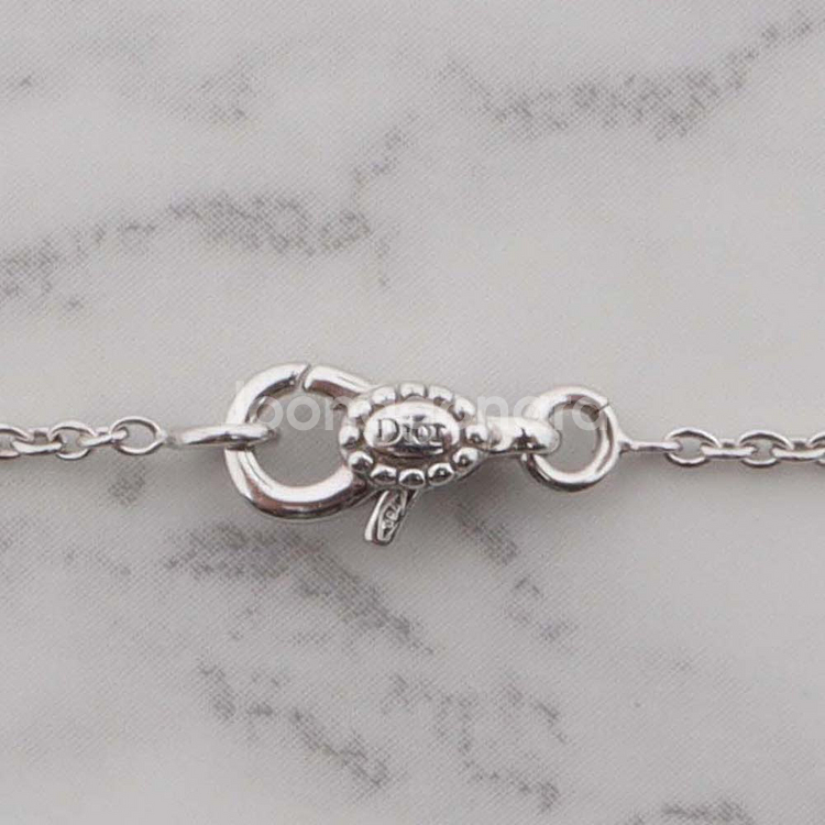 디올 로즈 드 방 다이아몬드 자개 여성 팔찌 18K 화이트골드 JRDV95022_0000--5