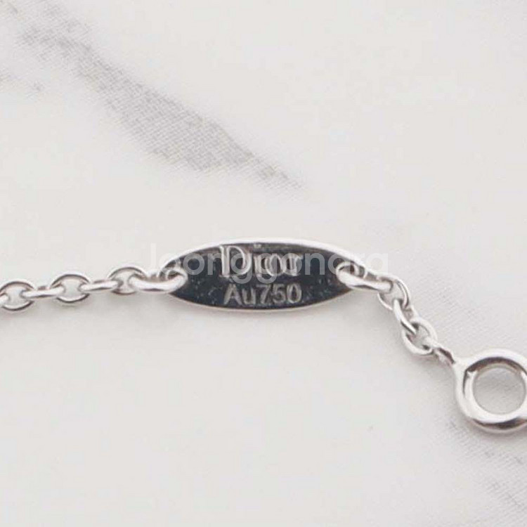 디올 로즈 드 방 다이아몬드 자개 여성 팔찌 18K 화이트골드 JRDV95022_0000--6