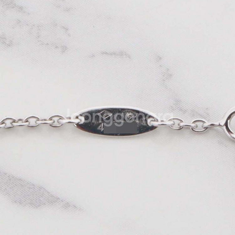 디올 로즈 드 방 다이아몬드 자개 여성 팔찌 18K 화이트골드 JRDV95022_0000--7