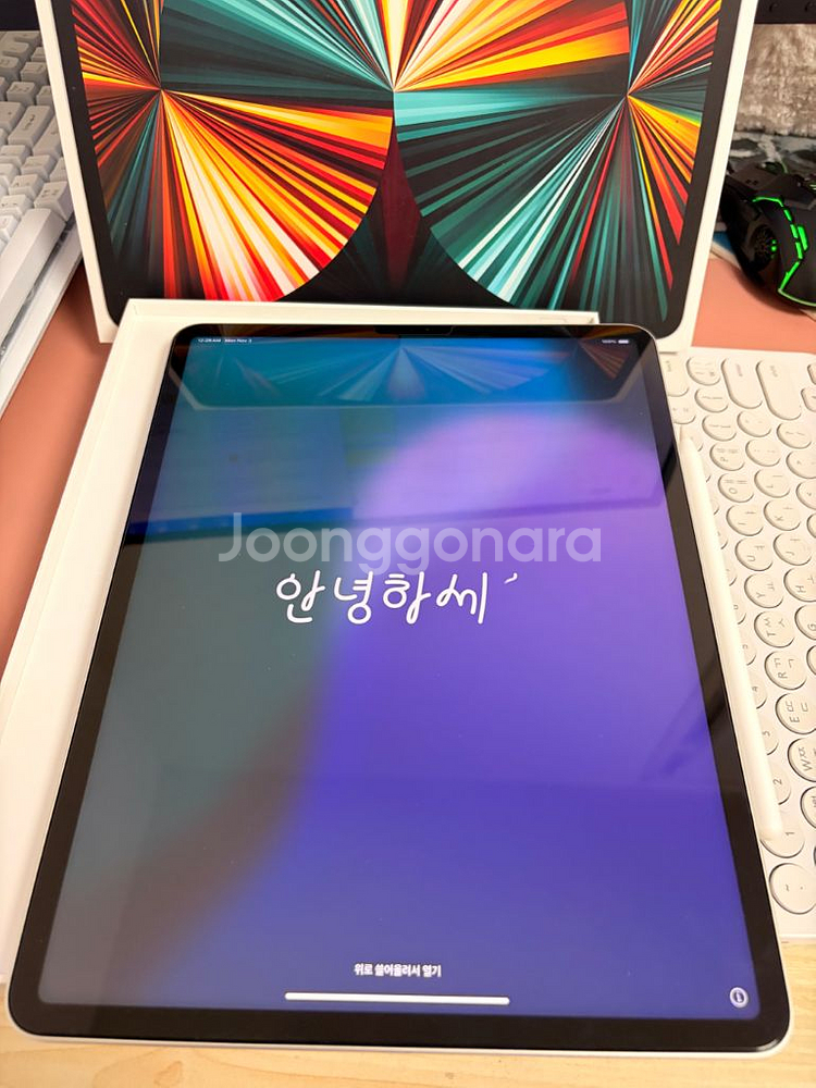 아이패드 프로 12.9 5세대 m1 256기가 실버+애펜2--0