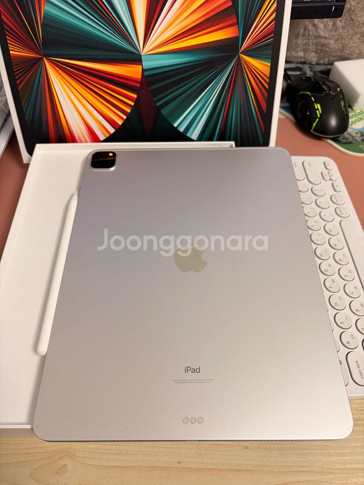 아이패드 프로 12.9 5세대 m1 256기가 실버+애펜2--1