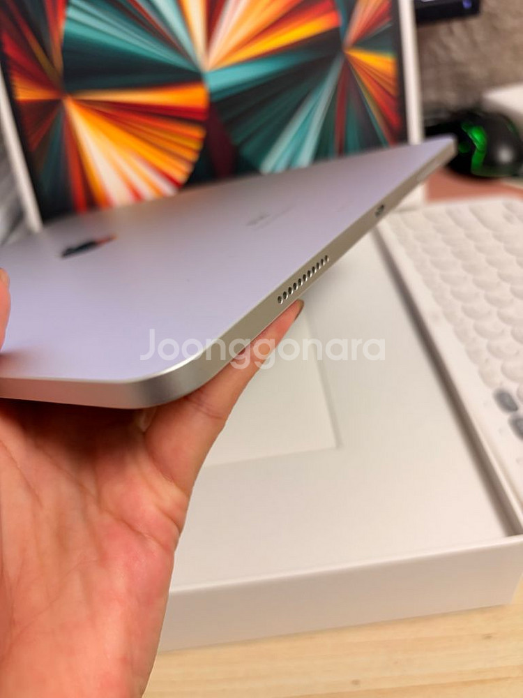 아이패드 프로 12.9 5세대 m1 256기가 실버+애펜2--2