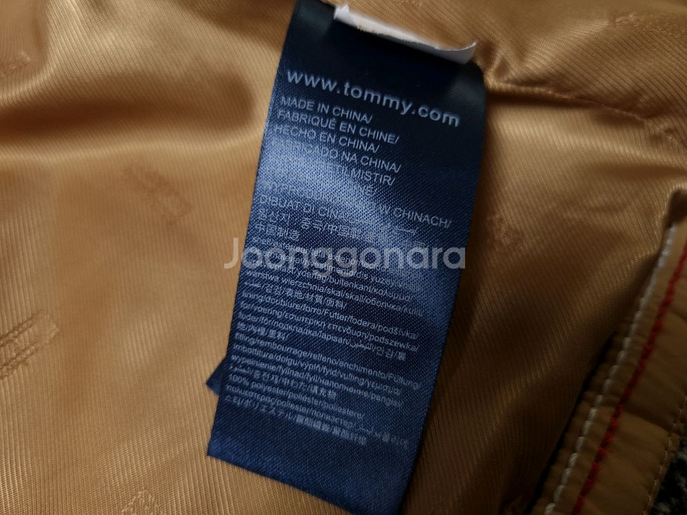 [무료배송][130]타미힐피거 키즈 누빔 자켓 경량 패딩--5