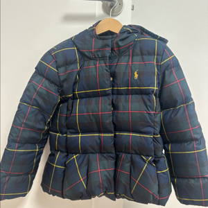 폴로 랄프로렌 키즈 패딩점퍼 타탄 s