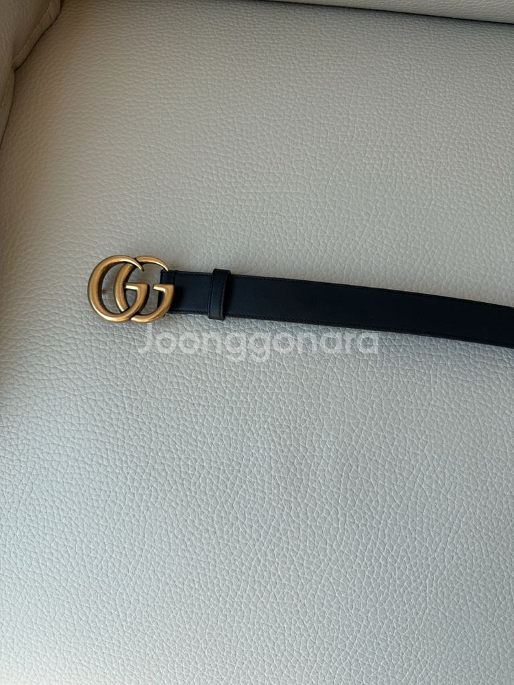 (무광)구찌 마몬트 금장 벨트 팝니다--2