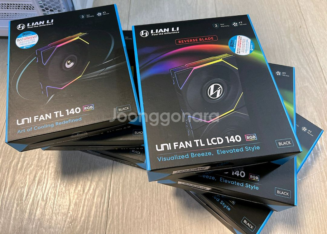 리안리 UNI FAN 유니팬 TL 140 블랙--0