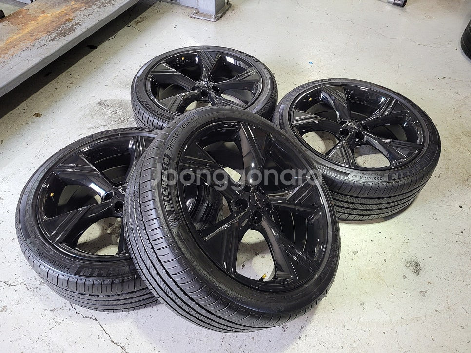 제네시스GV80 신형22인치 순정품휠타이어 한대분--3