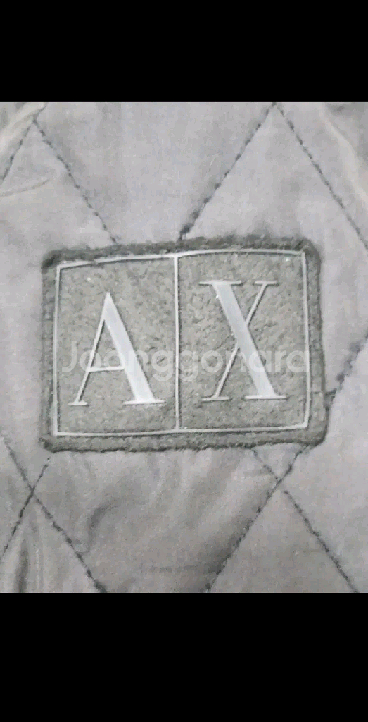 (S) 아르마니 익스체인지 퀼팅자켓 블랙 누빔점퍼--3