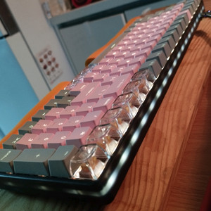 커스텀 키보드 핑크레이 98key 블루투스, 무선, 유선 3모드