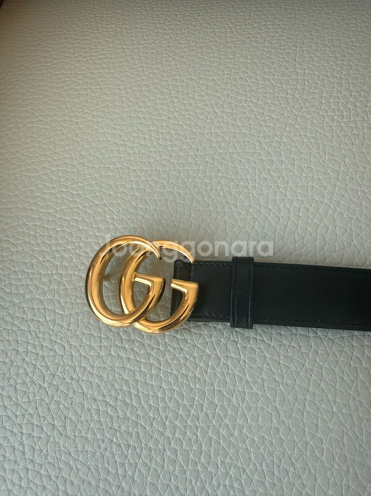 (유광)구찌 마몬트 금장 벨트 팝니다--2