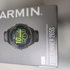 (미개봉 새상품) 가민 포러너 265S 블랙 팝니다