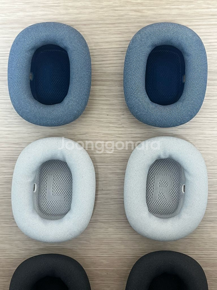 에어팟 맥스 이어쿠션 실버 그린 정품--1