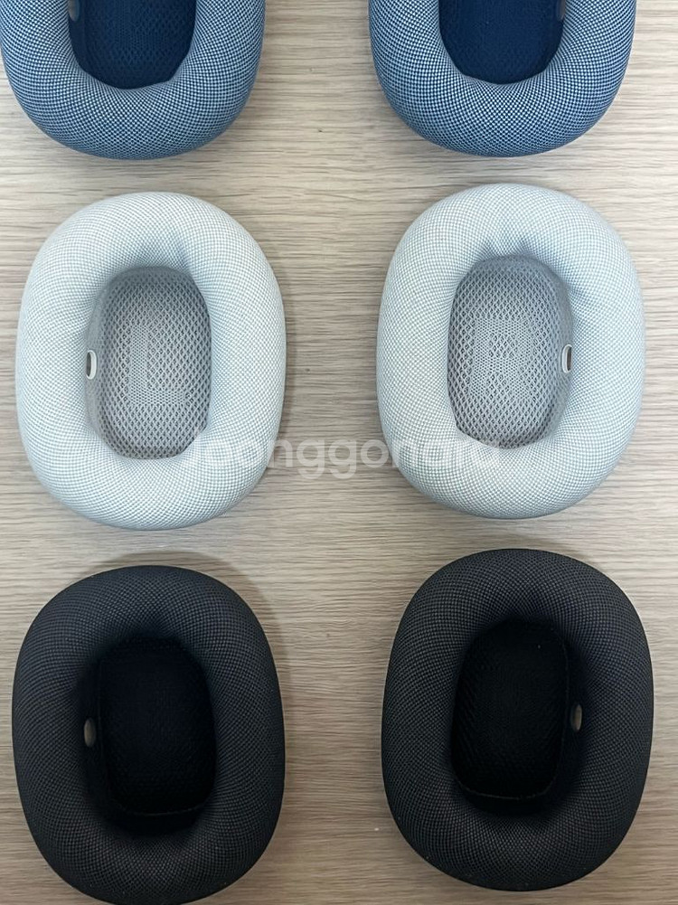 에어팟 맥스 이어쿠션 실버 그린 정품--2