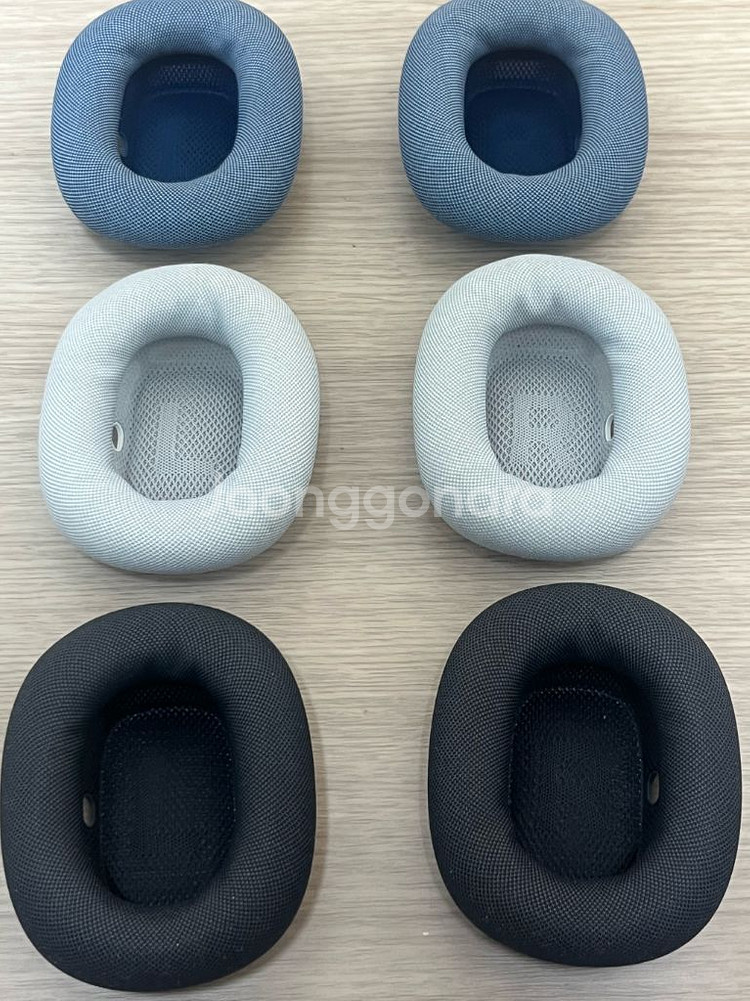 에어팟 맥스 이어쿠션 실버 그린 정품--3