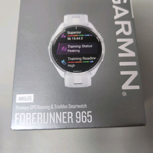 (미개봉 새상품) 가민 포러너 965 화이트 팝니다.
