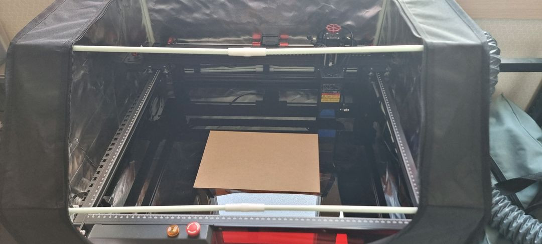 투트리스 ts2 20w 레이저 각인기+에어어시스트+인클로저 이미지