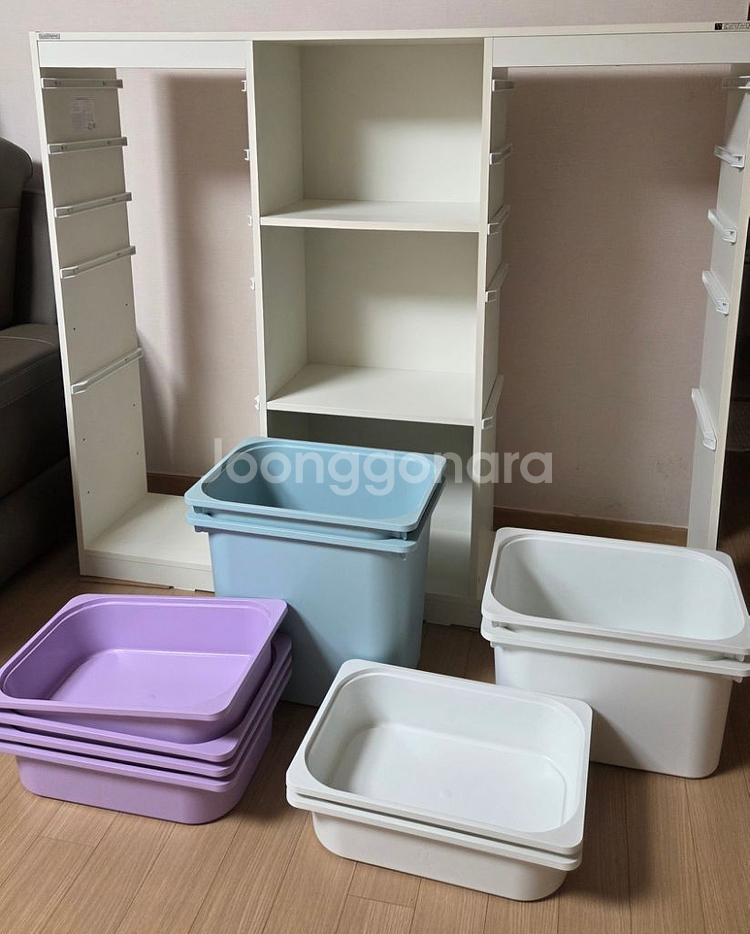 리바트 마카롱 선반 2*5 #수납장 #책장--2