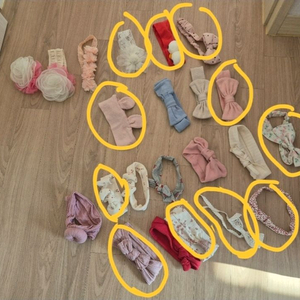 여아용 헤어밴드 모음(동그라미친것 제외)