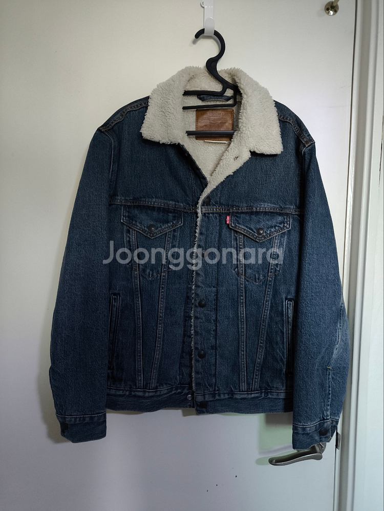 90 리바이스 양털 쉐르파 데님자켓--0