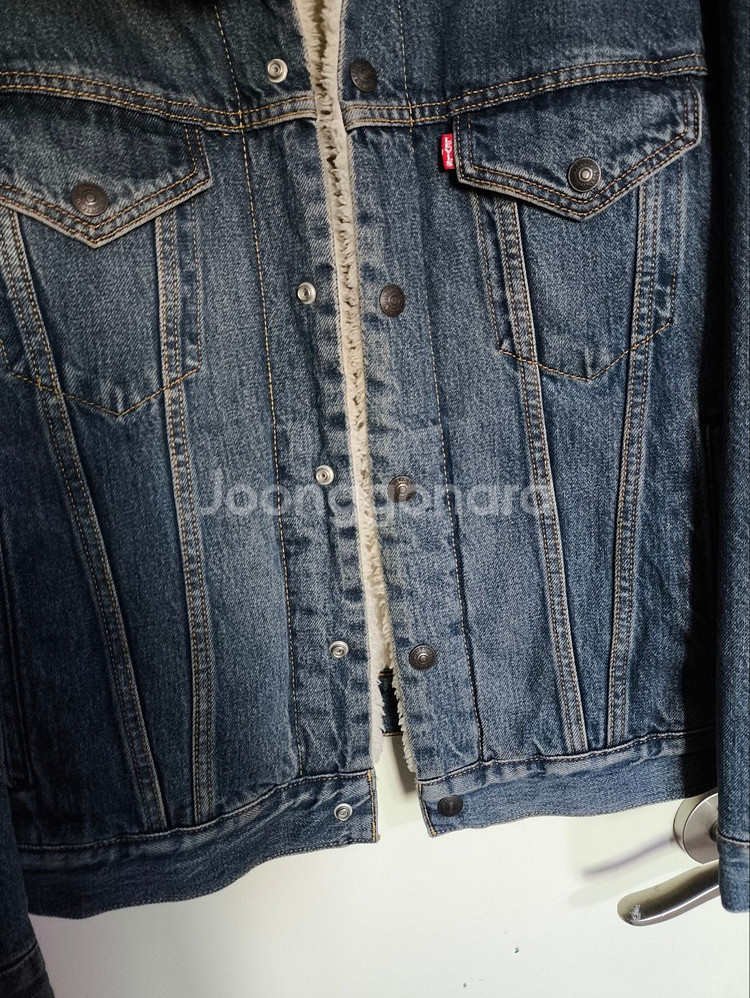90 리바이스 양털 쉐르파 데님자켓--4