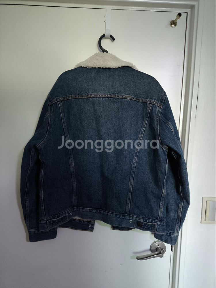 90 리바이스 양털 쉐르파 데님자켓--7