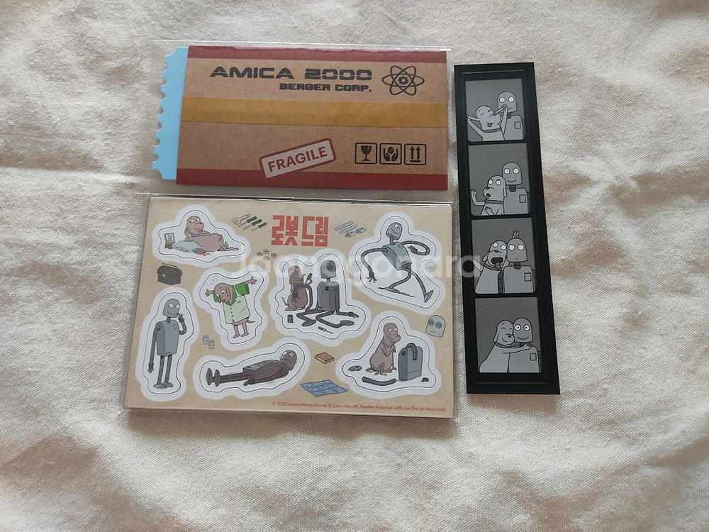 로봇드림 종이마그넷 네컷스티커 오리지널 티켓 오티--0