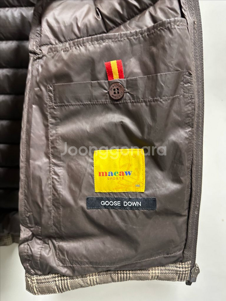 마코 구스다운 패딩 조끼100--2