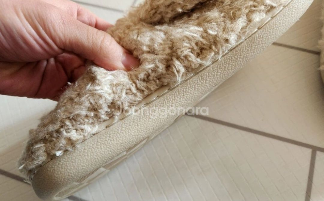 강아지 털실내화 뽀글이 슬리퍼 미착용 새상품--5