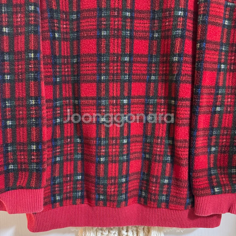 데일리베베 유아 아동 체크플리스 맨투맨 티셔츠 JS 130--3