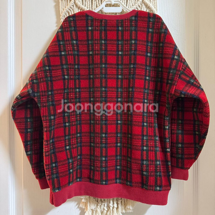 데일리베베 유아 아동 체크플리스 맨투맨 티셔츠 JS 130--5