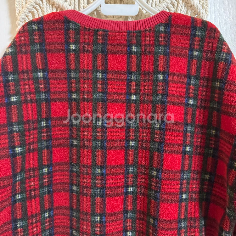 데일리베베 유아 아동 체크플리스 맨투맨 티셔츠 JS 130--6