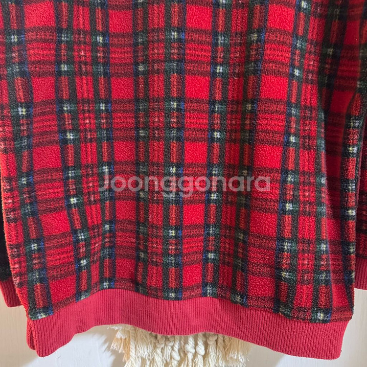 데일리베베 유아 아동 체크플리스 맨투맨 티셔츠 JS 130--7