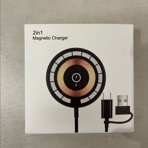 2 in 1 맥세이프 무선충전기 새상품