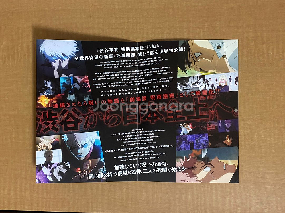 극장판 주술회전 시부야사변x사멸회유 팜플렛--1