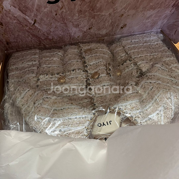 [새상품] 지요(jiyo) 디아망 트위드 자켓(샤넬 협업 트위드 ATC3)--1