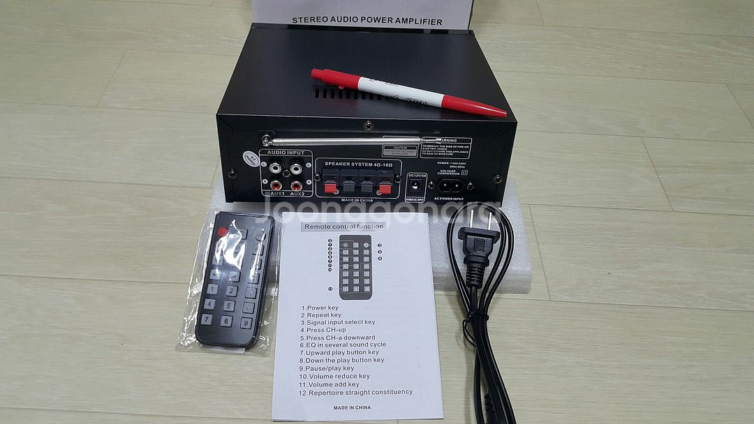 AK55 오디오 앰프 2.0 블 루투스 USB US 플러그 팝니다--1